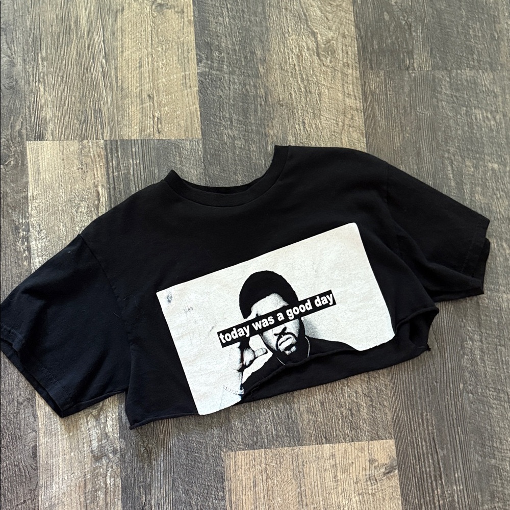 Ice Cube Black Crop Top